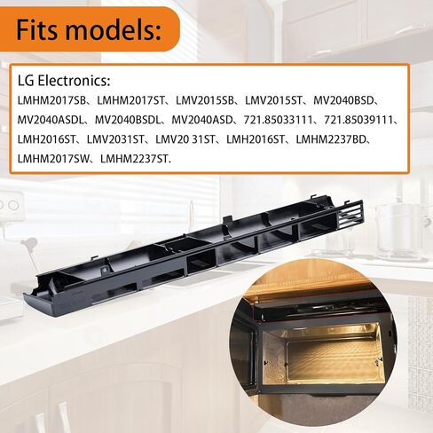 Microwave Vent Kit for LMV2031ST LMHM2237BD LMV2031BD LMVM2033ST LMH2235ST LMHM2237ST, Replacement LG MDX61912701 Microwave Oven Top Vent Grille in Saudi Arabia