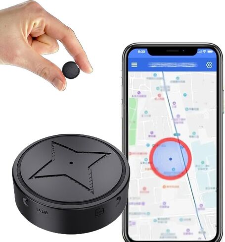 GPS Tracker for Vehicles, No Subscription No Monthly Fee - Magnetic Smallest GPS Tracker Locator Real Time, Anti-Theft Micro GPS Tracking Device with Free App in Saudi Arabia