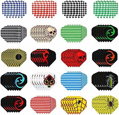 مجموعة رحلات رمي ​​السهام المكونة من 120 قطعة من ToBeIT ملحقات رمي ​​السهام القياسية للسهام ذات الأطراف الفولاذية والسهام الناعمة (de) in Kuwait