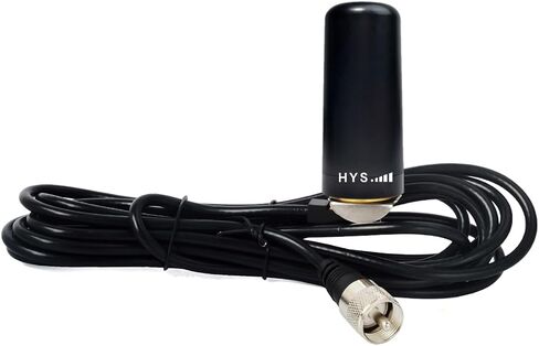 HYS 462 ميجا هرتز - 467 ميجا هرتز هوائي UHF منخفض النطاق NMO GMRS، هوائي منخفض المستوى كابل محوري سقف جبل هوائي مع NMO إلى UHF PL259، W13'/حوالي 4m RG-58U لراديو الهواة 460-470 ميجا هرتز in Saudi Arabia