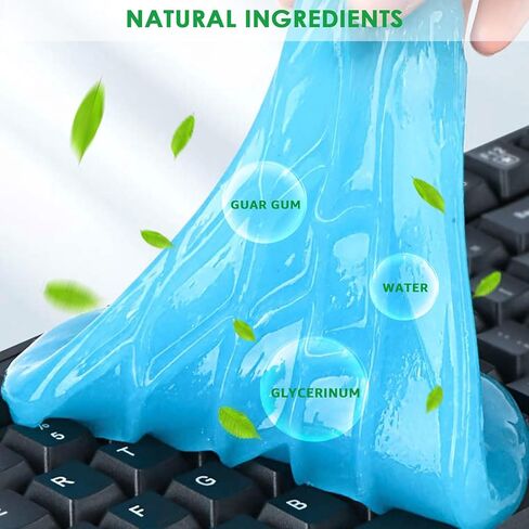 جل تنظيف بيدي للسيارة: 5 عبوات من جل التنظيف الداخلي للوحة المفاتيح المعجون، جل تنظيف الغبار الوحل عالي الكفاءة وقابل لإعادة الاستخدام، طين إزالة الكمبيوتر المحمول العالمي in Kuwait