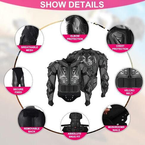 سترة رياضية لكامل الجسم للدراجة النارية من Ediors® Pro Street Motocross ATV Titan (متوسط) in Kuwait