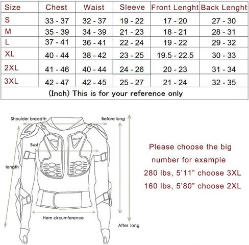 سترة رياضية لكامل الجسم للدراجة النارية من Ediors® Pro Street Motocross ATV Titan (متوسط) in Kuwait