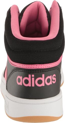 adidas Originals Hoops 3.0 Mid Sneaker, Black/Pink Fusion/White, 6.5 US Unisex Big Kid in Saudi Arabia