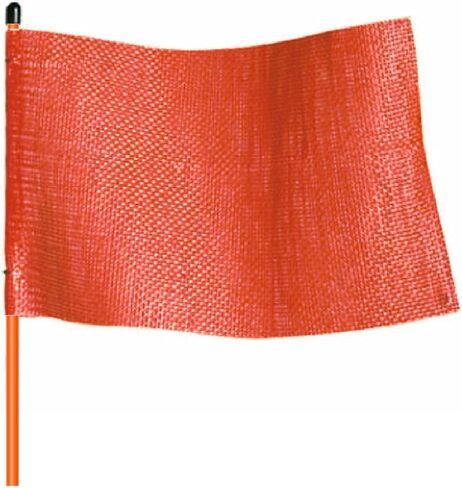 منتجات السلامة الصناعية من لعبة الداما، علم السلامة Flagstaff FSRR7، قاعدة سداسية ملولبة، الطول الإجمالي 11-1/2 بوصة، العرض الإجمالي 7-1/4 بوصة، برتقالي مع سوط برتقالي (عبوة من قطعة واحدة) in Kuwait