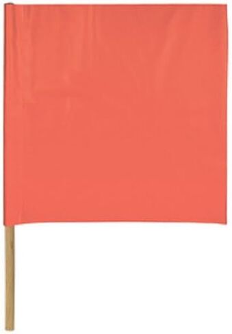 Safety Flag SF13-36 13-Inch Vinyl Safety Flags with Dowel, Red/Orange in Kuwait