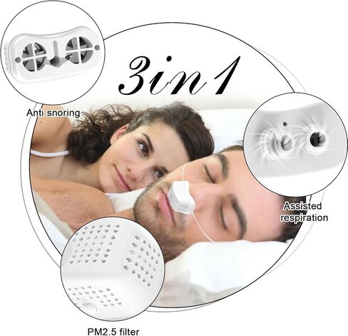 Anti snoring Devices,2024 New Atomization snoring Solution,Right Amount Fog,Adjustable Wind Force Sleep Apnea Devices for Comfortable Sleep in Kuwait