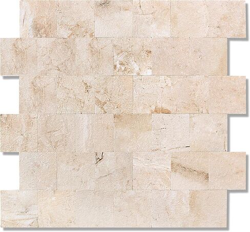 بلاط Yipscazo Backsplash للتقشير واللصق، عصا على البلاط لبلاط المطبخ، زينة الحمام، ديكور الموقد، طاولة الغسيل (12 بوصة × 12 بوصة، 10 ورقات، حجر بألوان متوهجة) in Kuwait