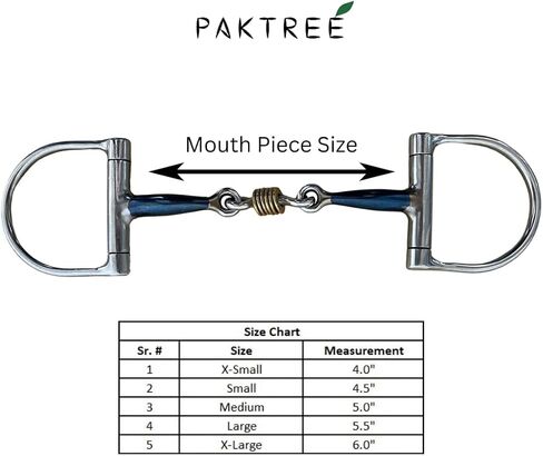 D-Ring Sweet Iron Copper Spring Stainless Steel Horse Bit in Saudi Arabia