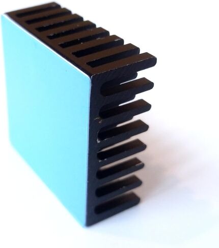 Easycargo 10pcs 25mm Heatsink Kit 25x25x10mm + 3M 8810 Thermal Conductive Adhesive Tape, Cooler Aluminum Heat Sinks for Cooling Raspberry Pi 4 GPU IC Chips LED (25mmx25mmx10mm) in Saudi Arabia