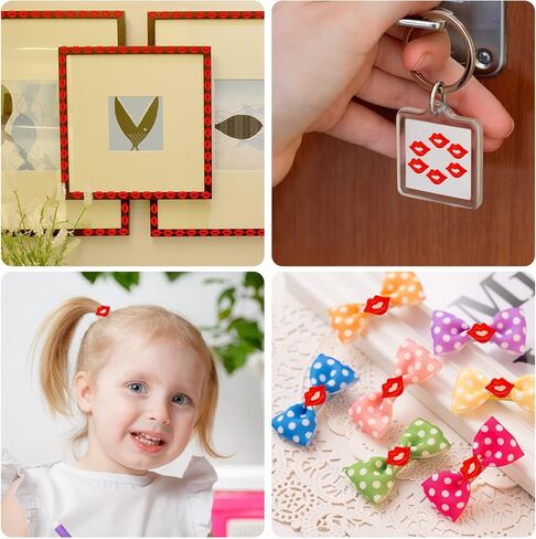 BENOSPACE 100Pcs Resin Red Lip Beads Flat Back Sexy Lip Accessories Kiss Charms Pendant Crafts for Jewelry Making DIY Scrapbooking Embellishment Phone Case Nail Art Hairpin Ornaments Decors Hair Clip in Kuwait