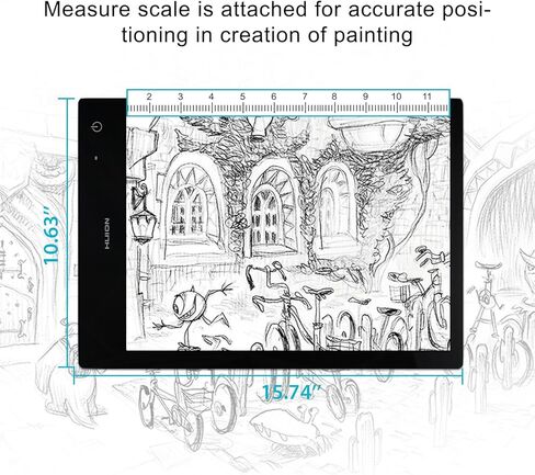 HUION LB4 Light Box Wireless Battery Powered Ultra Thin Portable A4 Size LED Light - 12.6x9 بوصة in Kuwait