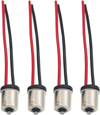 YSY 4Pcs Details about BA15S 1156 BAY15D 1157 Male Adapter connector socket Wiring Harness For Tail Lamp Headlight Signal Retrofit (1157) in Kuwait
