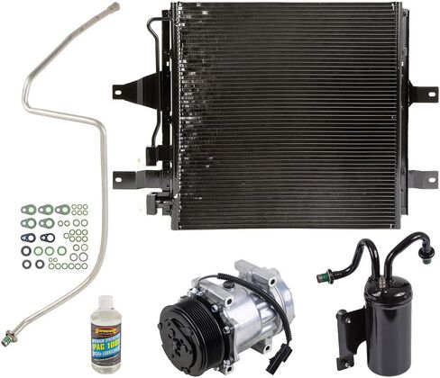 A/C Kit w/AC Compressor Condenser Drier For Dodge Ram Cummins 5.9L Diesel 2003 2004 2005 - BuyAutoParts 60-82490CK New in Saudi Arabia
