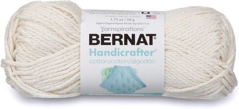 Bernat Handicrafter Cotton Solids Yarn, 1.75 oz, Gauge 4 Medium, 100% Cotton, Warm Brown in Saudi Arabia