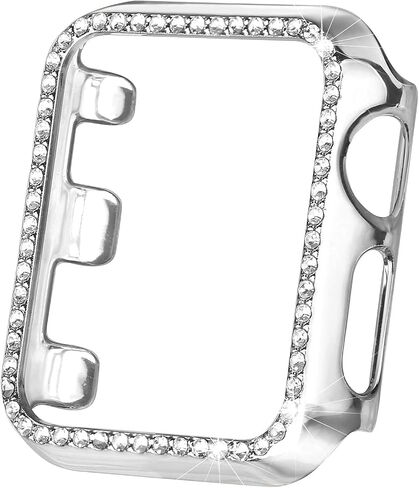 Secbolt Dressy Case Compatible with Apple Watch Band, Bling Cover Bumper Protective Frame Screen Protector for iWatch SE Series 6/5/4/3/2/1 in Saudi Arabia
