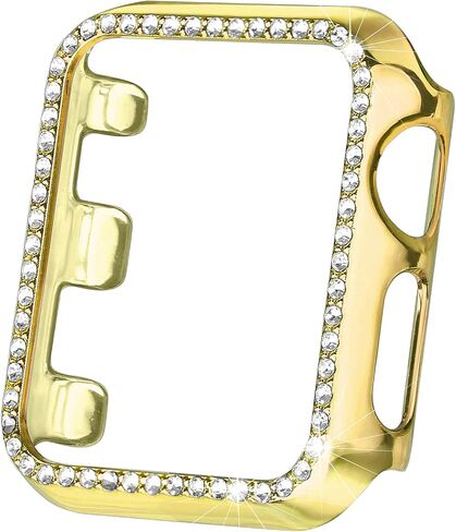 Secbolt Dressy Case Compatible with Apple Watch Band, Bling Cover Bumper Protective Frame Screen Protector for iWatch SE Series 6/5/4/3/2/1 in Saudi Arabia