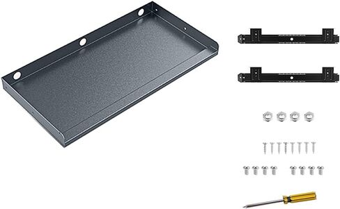 Keyboard Tray Under Desk Heavy-Duty Metal Slide-Out Platform Drawer Tray (Gray) in Saudi Arabia