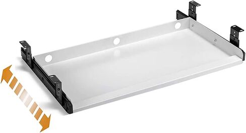 Keyboard Tray Under Desk Heavy-Duty Metal Slide-Out Platform Drawer Tray (Gray) in Saudi Arabia