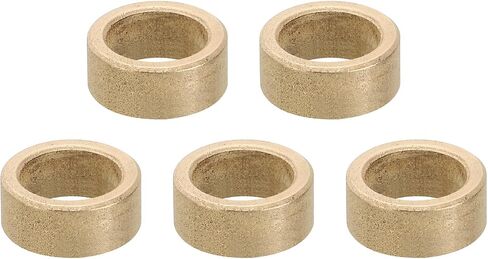 PATIKIL M10 Brass Spacers, 5 Pcs Metal Spacer Brass 10mm ID x 14mm OD x 6mm L Brass Spacers Screw Standoff for 3/8 Inch or M10 Screw in Kuwait