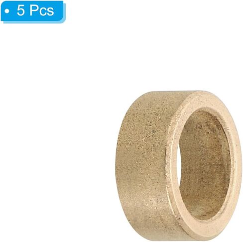 PATIKIL M10 Brass Spacers, 5 Pcs Metal Spacer Brass 10mm ID x 14mm OD x 6mm L Brass Spacers Screw Standoff for 3/8 Inch or M10 Screw in Kuwait