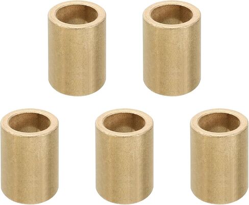 PATIKIL M10 Brass Spacers, 5 Pcs Metal Spacer Brass 10mm ID x 14mm OD x 6mm L Brass Spacers Screw Standoff for 3/8 Inch or M10 Screw in Kuwait