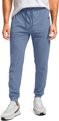 G Gradual Men's Joggers with Zipper Pockets Stretch Tapered Sweatpants Athletic Pants for Men Workout Running Gym in Saudi Arabia
