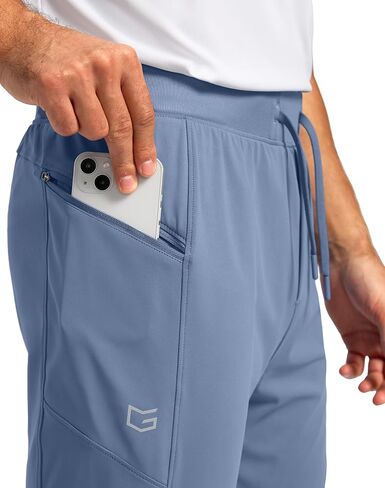 G Gradual Men's Joggers with Zipper Pockets Stretch Tapered Sweatpants Athletic Pants for Men Workout Running Gym in Saudi Arabia