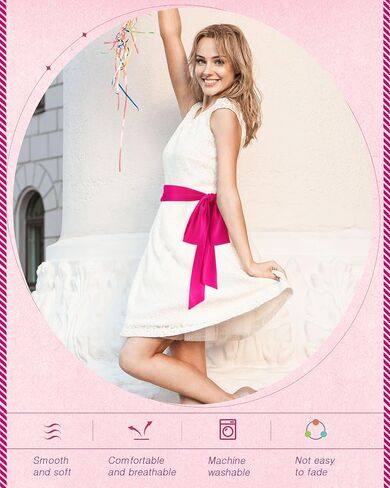 Glitopper Women Chiffon Sash Belt Dress Sash Waist Belt for Special Occasion Bridal Wedding Prom Formal 3'' Wide in Saudi Arabia