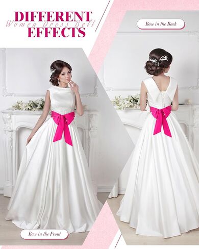 Glitopper Women Chiffon Sash Belt Dress Sash Waist Belt for Special Occasion Bridal Wedding Prom Formal 3'' Wide in Saudi Arabia