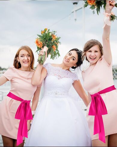 Glitopper Women Chiffon Sash Belt Dress Sash Waist Belt for Special Occasion Bridal Wedding Prom Formal 3'' Wide in Saudi Arabia