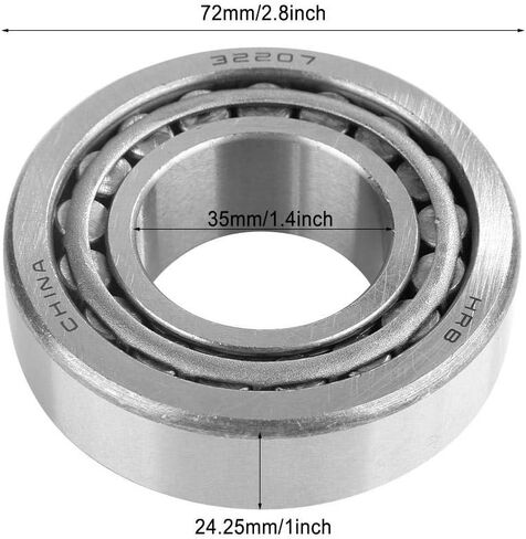 Tapered Roller Bearing, 32207 Single Row Roller Bearing of Bearing Steel for Automobile, Rolling Mill, Mining Use in Saudi Arabia