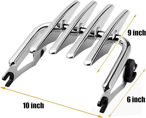 رف أمتعة قابل للفصل متوافق مع Harley Touring، رف أمتعة التركيب متوافق مع Harley Davidson Street Glide Road Glide Road King Electra Glide Ultra Limited 2009-2024 in Kuwait