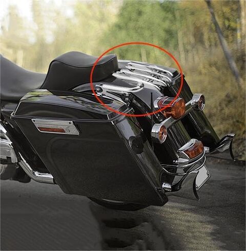 رف أمتعة قابل للفصل متوافق مع Harley Touring، رف أمتعة التركيب متوافق مع Harley Davidson Street Glide Road Glide Road King Electra Glide Ultra Limited 2009-2024 in Kuwait