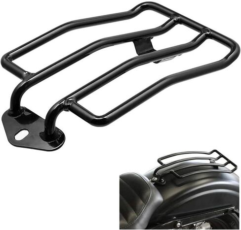DgNeLai Motorcycle Luggage Rack Support Shelf Fits Rear Solo Seat 180mm (7") Compatible with Harley Harley XL Sportsters Iron 48 883 XL1200 2004-2015 in Saudi Arabia