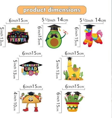 Mexican Graduation Decorations, NO-DIY Fiesta Graduation Party Decorations includes Class of 2024 Banner and Taco Graduation Party Decorations 2024 Garland, Fiesta De Graduacion Decoracion for Party in Saudi Arabia
