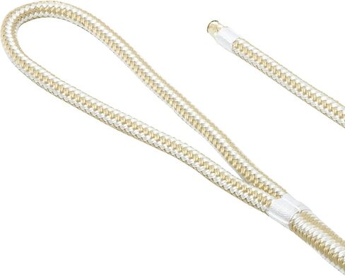 NovelBee 4 Pack of 3/8“x15’ Double Braid Nylon Dockline,Mooring Rope Dock Line,Working Load Limit 660 lbs,Breaking Strength 3,300 lbs (White/Gold) in Saudi Arabia