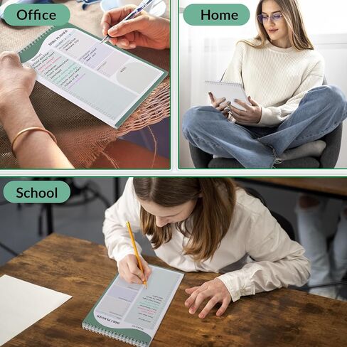 KONVINIT To Do List Notepad، 52 ورقة لقائمة المهام للعمل - 6.5 بوصة × 9.8 بوصة - مخطط يومي غير مؤرخ من موراندي مناسب للمنزل والعمل والمدرسة واللوازم المكتبية in Kuwait