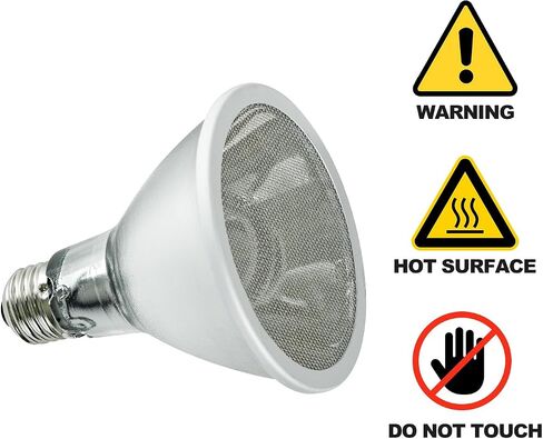 REPTI ZOO Reptile Basking Heat Lamp Bulb, 100W Splashproof Energy Saving Deep Heater Non-Luminous Carbon Infrared Heat Bulb for Reptile Amphibians in Saudi Arabia