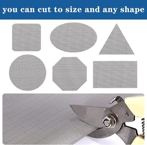 LABALPHA 50 Mesh Wire Mesh 304 Stainless Steel Woven Wire Mesh, Air Vent Mesh 16X12 inches, for Cage, Garden, Filter Mesh, Never Rust and Heat Resisting, 2pcs in Saudi Arabia