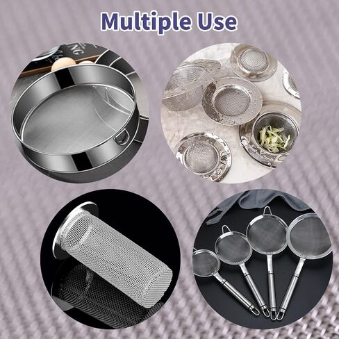 LABALPHA 50 Mesh Wire Mesh 304 Stainless Steel Woven Wire Mesh, Air Vent Mesh 16X12 inches, for Cage, Garden, Filter Mesh, Never Rust and Heat Resisting, 2pcs in Saudi Arabia