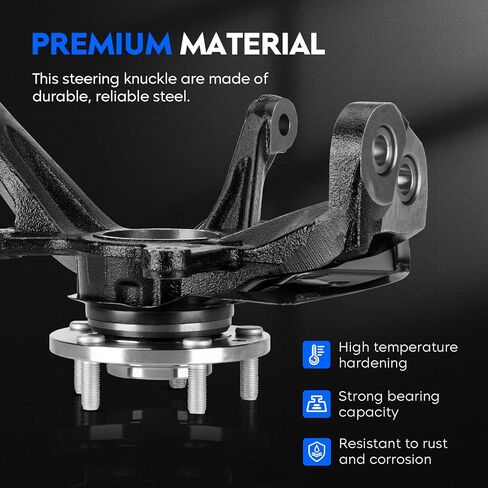 مجموعة محور التوجيه ومفصل العجلة الأمامية اليمنى متوافقة مع Ford Fusion 06-2012، وLincoln MKZ 07-2012، وZephyr 06، وMercury Milan 06-2011، واستبدال 698-408، LK012 in Kuwait