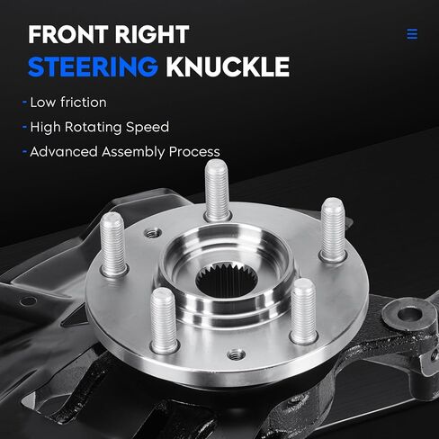 مجموعة محور التوجيه ومفصل العجلة الأمامية اليمنى متوافقة مع Ford Fusion 06-2012، وLincoln MKZ 07-2012، وZephyr 06، وMercury Milan 06-2011، واستبدال 698-408، LK012 in Kuwait