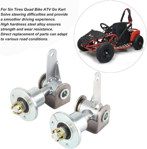 Go Kart Wheels Go Kart Steering Spindle Go Kart Spindle 17 مم 3 مسمار محور العجلة الأمامية تحمل شفة مفصل التوجيه المغزل لإطارات 5 بوصة Go Kart ATV Quad Bike in Saudi Arabia