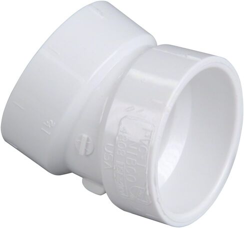 NIBCO - K07940C C4808 3 HXH 22 1/2 ELBOW PVC، أبيض، C48083، 3 بوصة (عبوة من قطعتين) in Kuwait