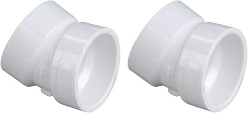 NIBCO - K07940C C4808 3 HXH 22 1/2 ELBOW PVC، أبيض، C48083، 3 بوصة (عبوة من قطعتين) in Kuwait