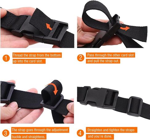 Premium Utility Straps with Quick Release Buckle Adjustable Short Nylon Tie Down Straps for Backpack Tactical Lashings Camping Gear Sleeping Bag Mattress Conveyor Belt Luggage in Saudi Arabia