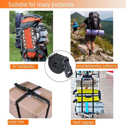 Premium Utility Straps with Quick Release Buckle Adjustable Short Nylon Tie Down Straps for Backpack Tactical Lashings Camping Gear Sleeping Bag Mattress Conveyor Belt Luggage in Saudi Arabia