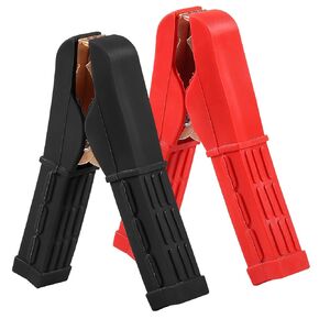 2PCS Power Replacement Battery Alligator Clips Jumper Cable Clamps Welder Clips Crocodile Heavy Duty Clamps Pure Copper 500A Car Battery Charger for Automotive Car Vehicle Boat in Saudi Arabia
