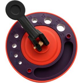QUIX Drill Guide with Suction Back | 8 Metric & SAE Sizes | Water Lubrication System | For Tiles Surfaces | Horizontal/Vertical Usage | 4-3/8" (11.1 cm) Diameter | Ideal for Baths, Pools, Counters in Saudi Arabia